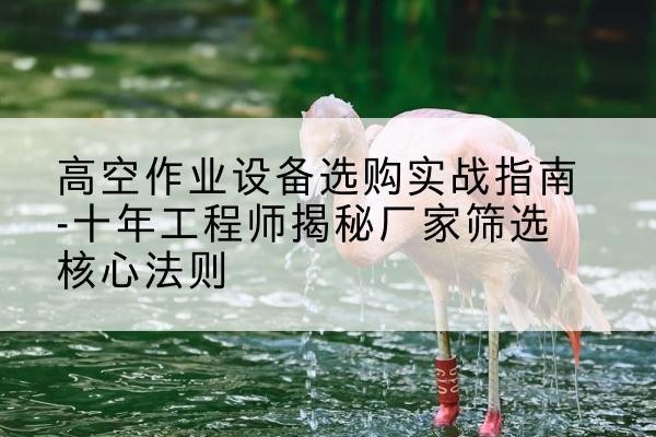 兰西剪叉式升降机厂家-高空作业设备选购实战指南-十年工程师揭秘厂家筛选核心法则